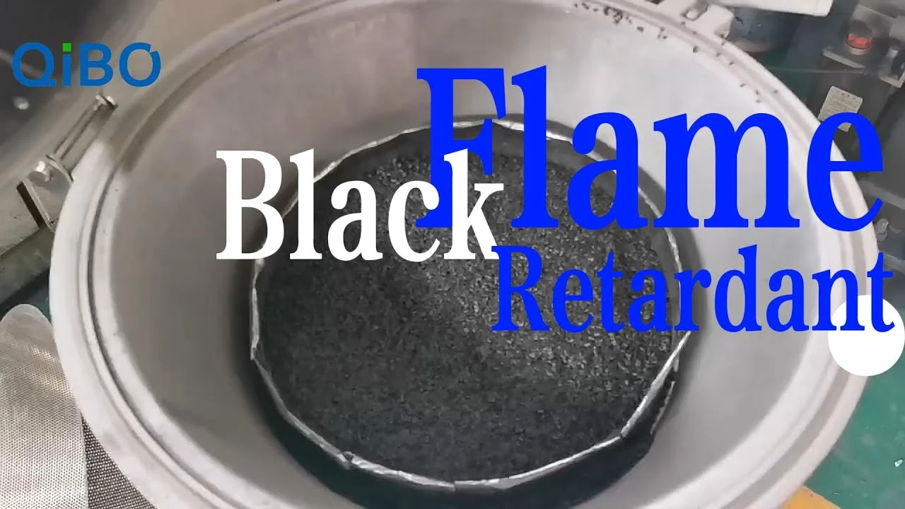 Black Flame Retardant Masterbatch Production Display